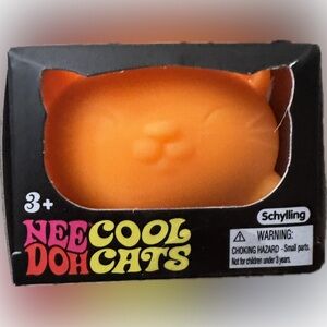 Needoh orange Cool Cats viral trending squishy NWT